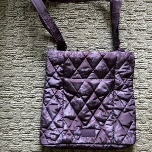 Vera Bradley Ultra Light Purple Floral Hipster Crossbody - like new